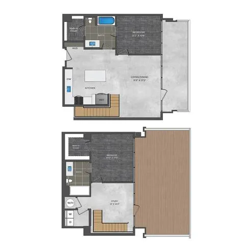 Atelier Rise apartments Dallas Floor plan 36