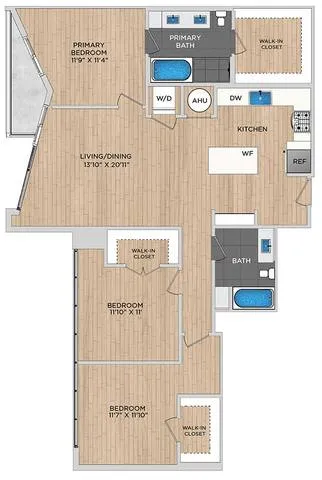 Atelier Rise apartments Dallas Floor plan 42