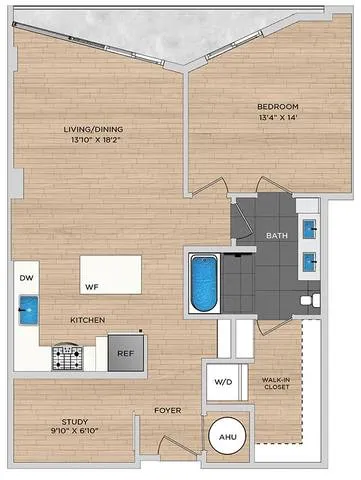 Atelier Rise apartments Dallas Floor plan 9