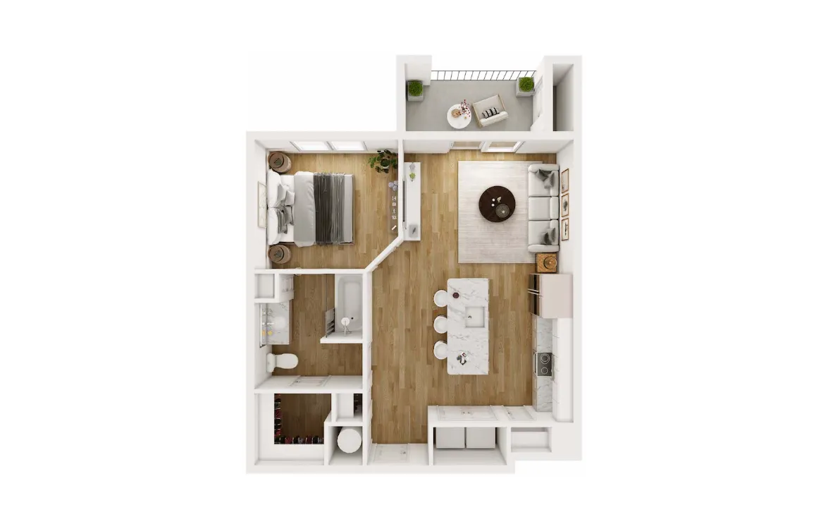Atlas Crown Rise apartments Dallas Floor plan 4