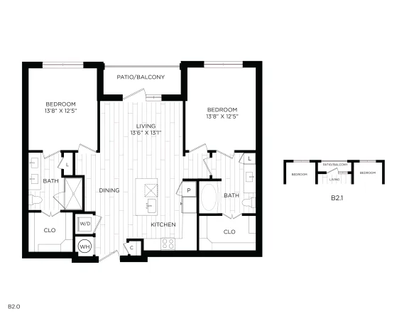 Aura 3Twenty Rise apartments Dallas Floor plan 15