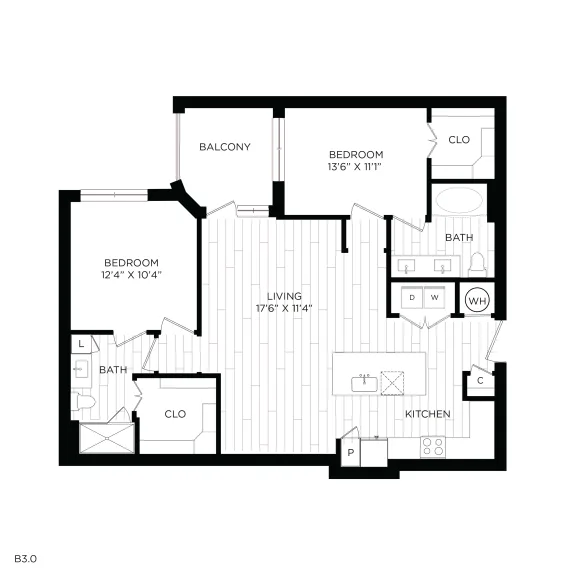 Aura 3Twenty Rise apartments Dallas Floor plan 17