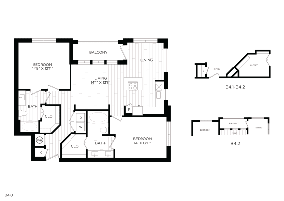 Aura 3Twenty Rise apartments Dallas Floor plan 18