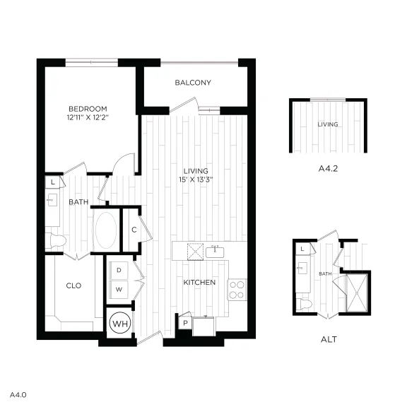 Aura 3Twenty Rise apartments Dallas Floor plan 5