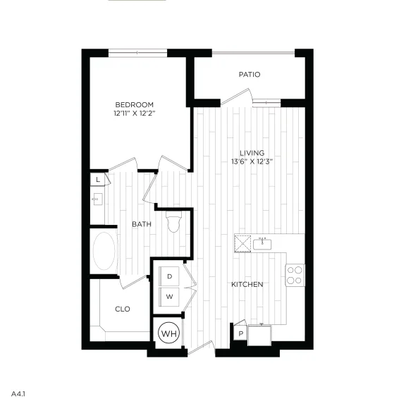 Aura 3Twenty Rise apartments Dallas Floor plan 6
