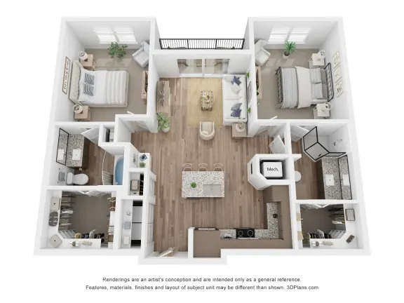 Aurora Watson Branch Rise apartments Dallas Floor plan 10