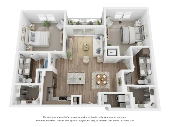 Aurora Watson Branch Rise apartments Dallas Floor plan 11