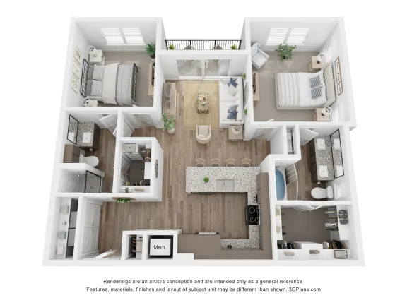 Aurora Watson Branch Rise apartments Dallas Floor plan 9