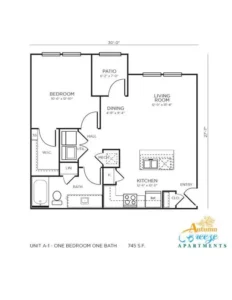 Autumn Breeze Rise apartments Dallas Floor plan 2