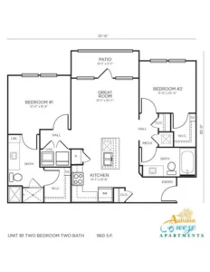 Autumn Breeze Rise apartments Dallas Floor plan 6