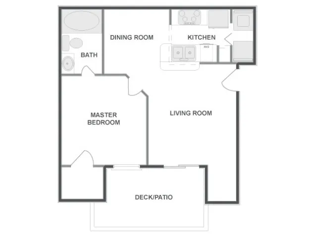 Avana Eldridge Rise apartments Houston Floor plan 1