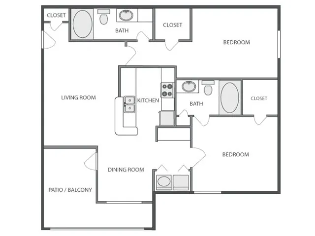 Avana Eldridge Rise apartments Houston Floor plan 13