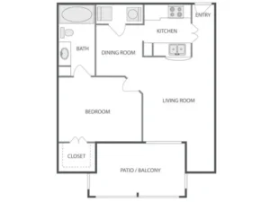 Avana Eldridge Rise apartments Houston Floor plan 4