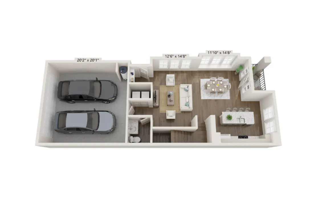 Avendale at the Colony Rise Apartment Floorplan 11-svg