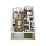 Avendale at the Colony Rise Apartment Floorplan 2