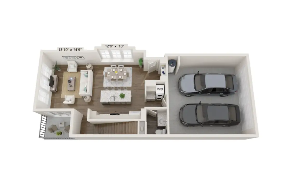 Avendale at the Colony Rise Apartment Floorplan 7-svg