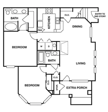 Aventura 1414 Rise apartments Houston Floor plan 10