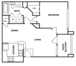 Aventura 1414 Rise apartments Houston Floor plan 4