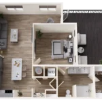Aviata West Love Rise apartments Dallas Floor plan 10