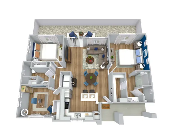 Avilla Northside Rise Apartments FloorPlan 3