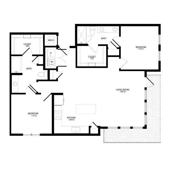 Axis Grand Crossing Rise apartments Dallas Floor plan 10