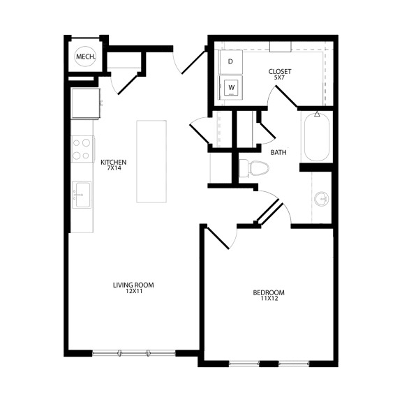 Axis Grand Crossing Rise apartments Dallas Floor plan 7