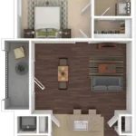 Azora Ranch Rise apartments Dallas Floor plan 3