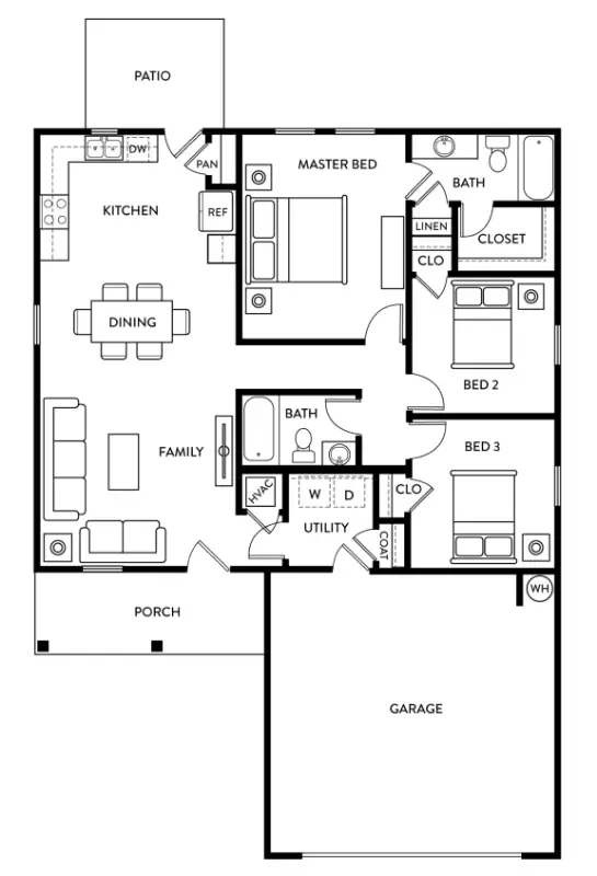 Beacon at Presidential Heights Rise Apartments Floorplan 1