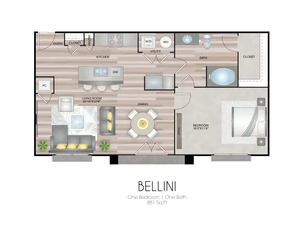 Bella Palazzo Rise apartments Houston Floor plan 4