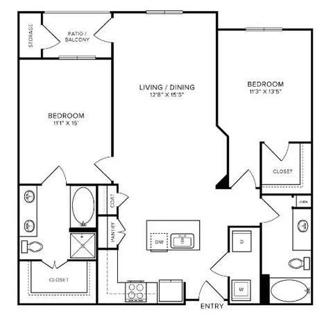 Bevan Rise apartments Dallas Floor plan 11