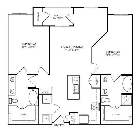 Bevan Rise apartments Dallas Floor plan 12