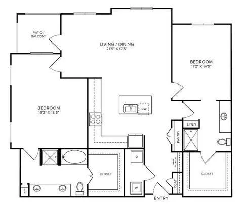 Bevan Rise apartments Dallas Floor plan 14