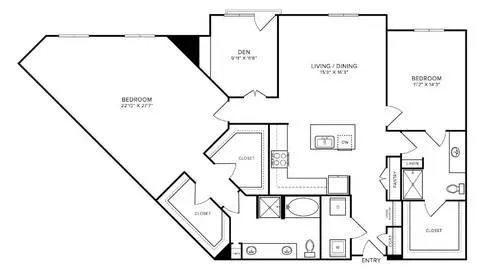 Bevan Rise apartments Dallas Floor plan 15