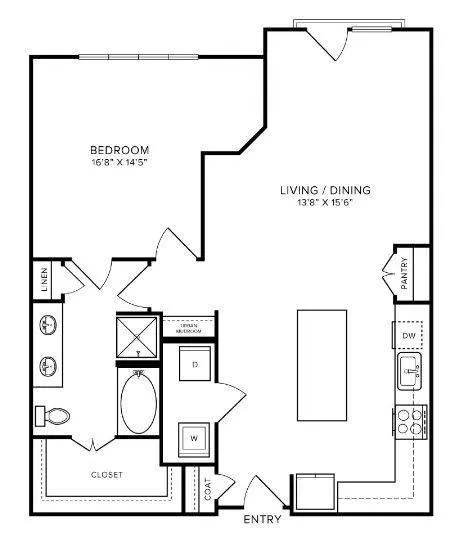 Bevan Rise apartments Dallas Floor plan 2