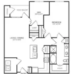 Bevan Rise apartments Dallas Floor plan 8