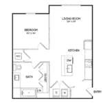 Birchway Hudson Oaks Rise apartments Dallas Floor plan 2