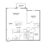 Birchway Hudson Oaks Rise apartments Dallas Floor plan 4