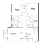 Birchway Hudson Oaks Rise apartments Dallas Floor plan 5