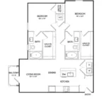Birchway Hudson Oaks Rise apartments Dallas Floor plan 6