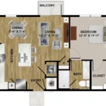 Bishop Highline Rise apartments Dallas Floor plan 7