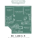 Bishop North Rise apartments Dallas Floor plan 10