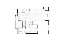 Brady Rise apartments Dallas Floor plan 7
