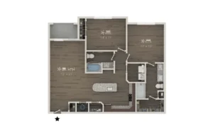 Brea Frisco Rise apartments Dallas Floor plan 7