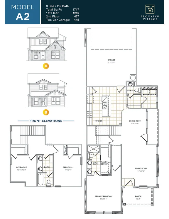 Brooklyn Village Rise Apartments Houston FloorPlan 2