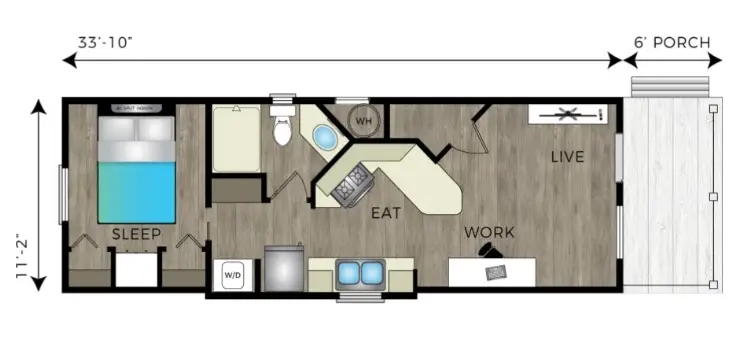 Casata Austin Rise apartments Dallas Floor plan 1