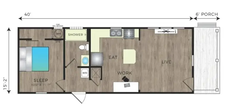 Casata Austin Rise apartments Dallas Floor plan 3
