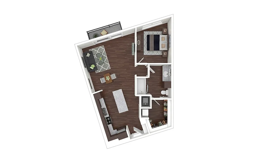 Cortland M-Line Rise apartments Dallas Floor plan 14