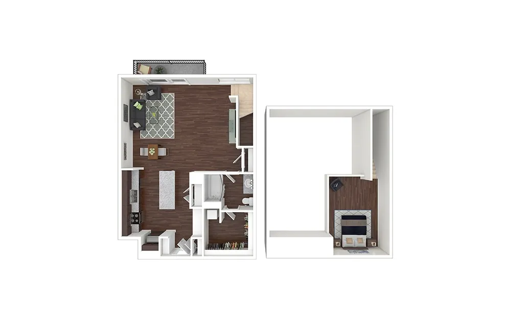 Cortland M-Line Rise apartments Dallas Floor plan 16