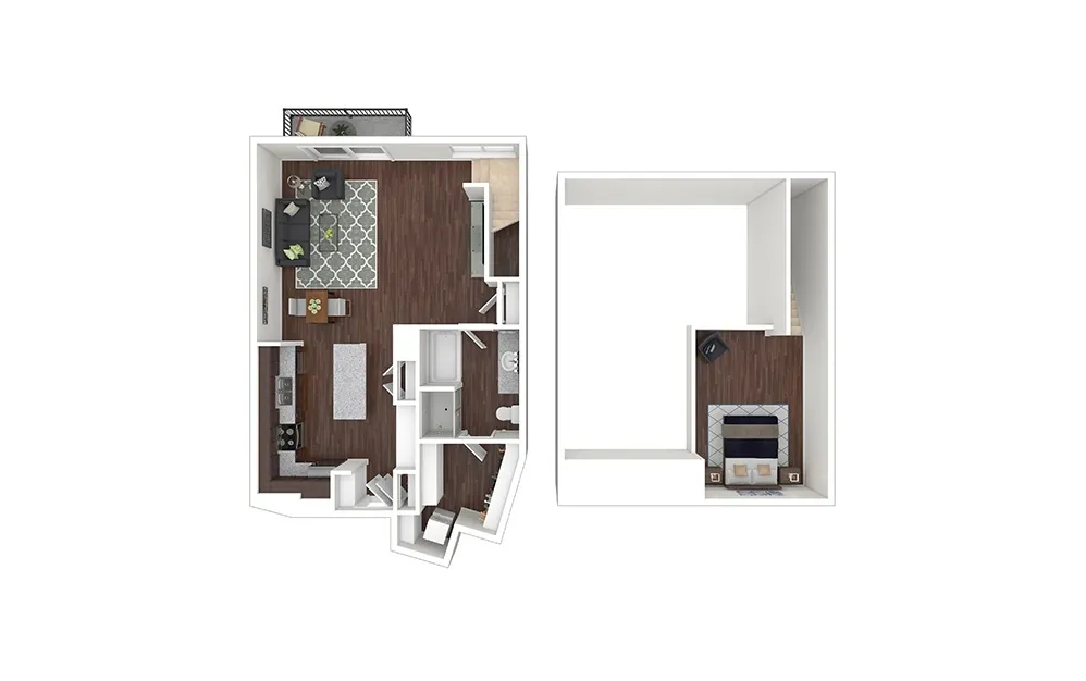 Cortland M-Line Rise apartments Dallas Floor plan 17