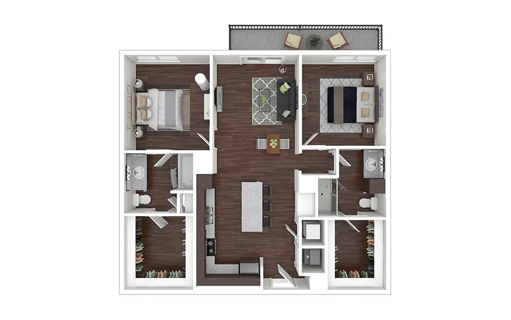 Cortland M-Line Rise apartments Dallas Floor plan 18